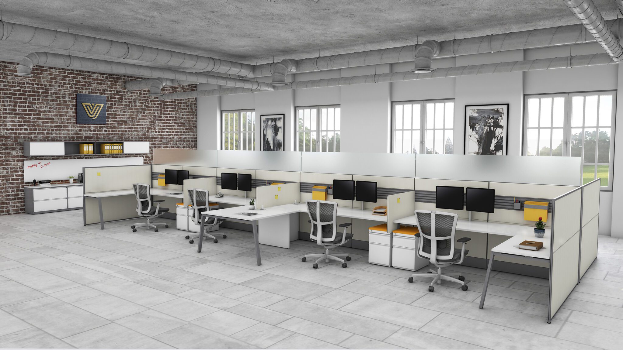 Workstations in an Open Plan office environment GIlbert, AZ
