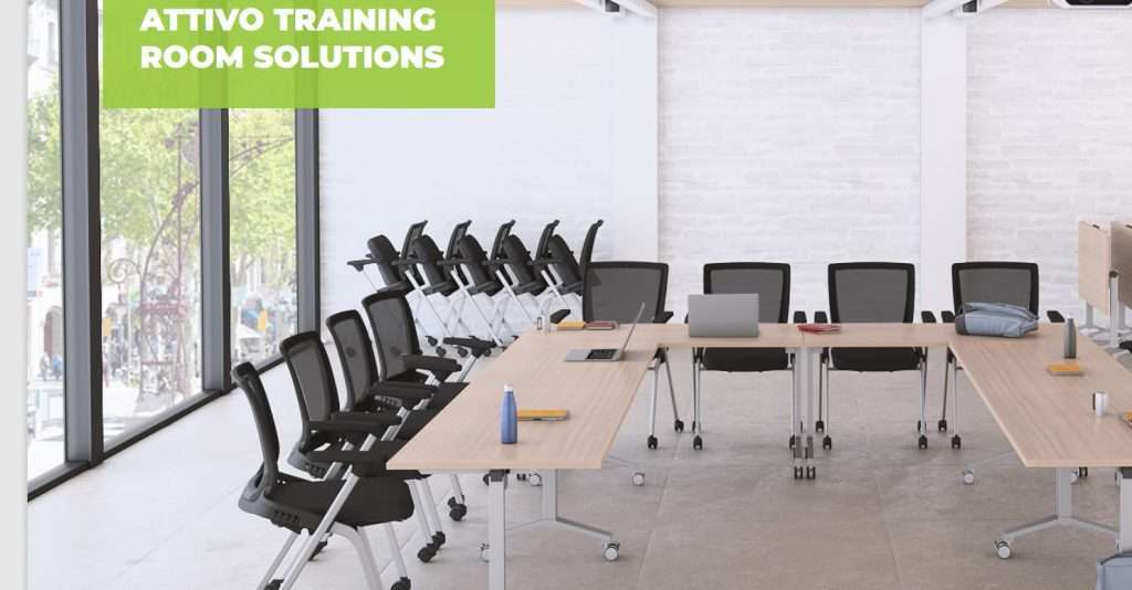 Flip Top Folding Training Tables